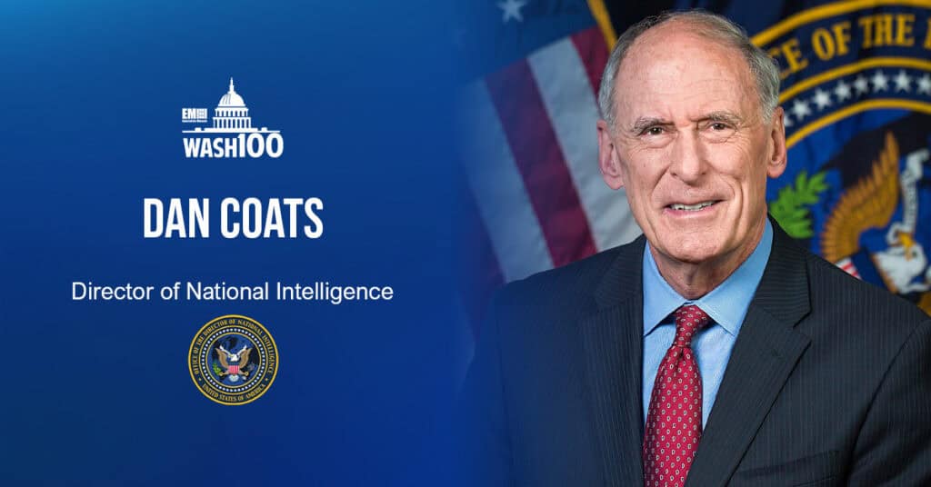 DNI Dan Coats Selected to 2019 Wash100 for Leading U.S. Intelligence Operations, Supporting National and Homeland Security