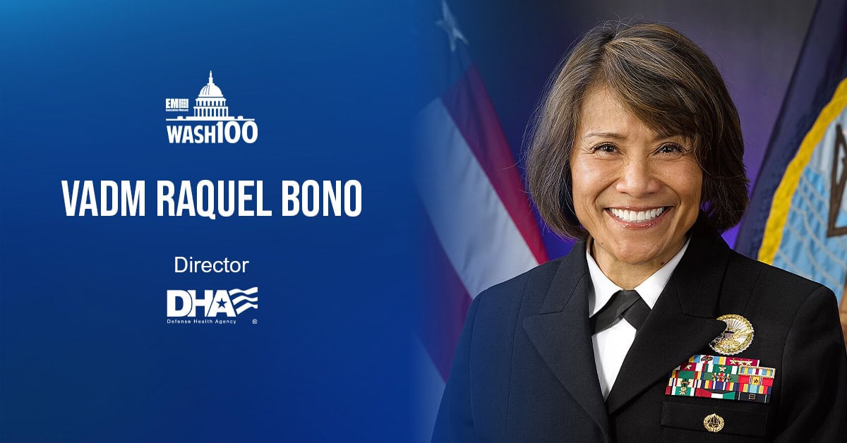 Vice Adm. Raquel Bono, DHA Director, Named to 2019 Wash100 for Leading Effort to Improve Health Services