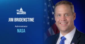 Jim Bridenstine, Administrator of NASA, Inducted Into 2019 Wash100 for Leading Space Exploration, Weather Forecasting Research and the Security of U.S. Satellites