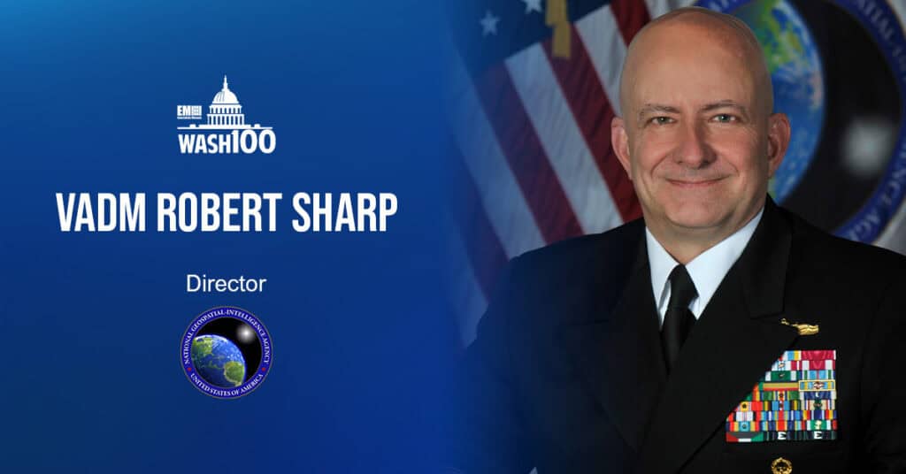Vice Adm. Robert Sharp, NGA Director, Inducted Into 2019 Wash100 for His Technological Capability Advancement Vision