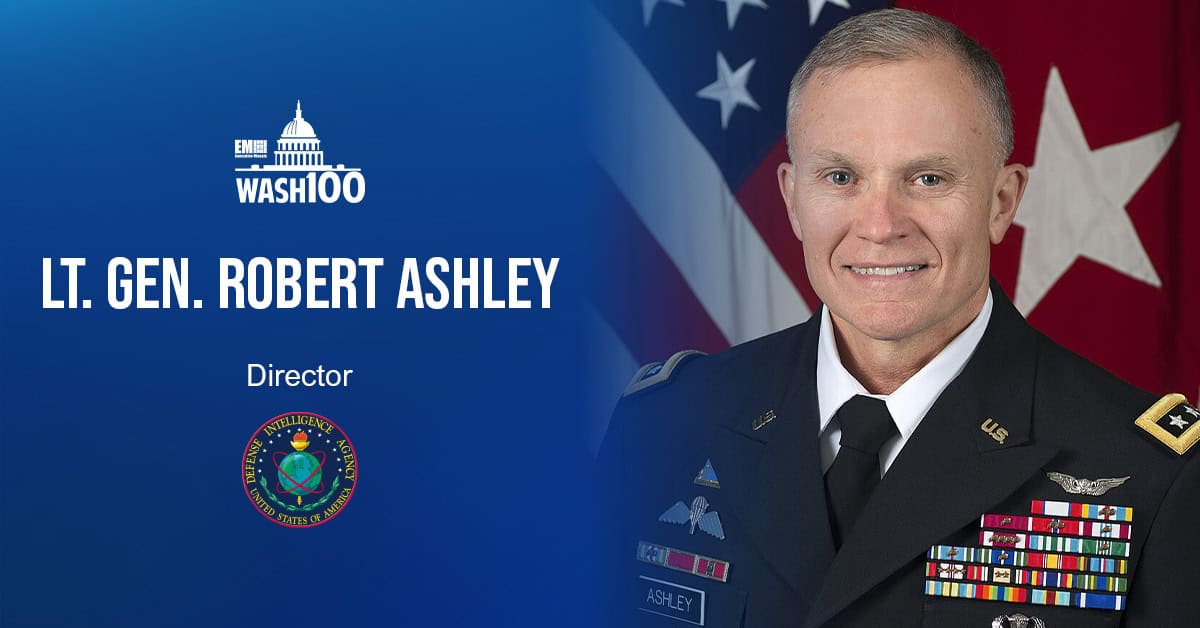 Lt. Gen. Robert Ashley, DIA Director, Inducted Into 2019 Wash100 for Leading Agency Modernization Efforts