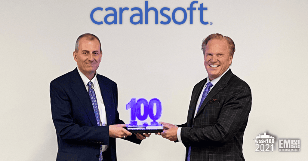 Carahsoft President Craig Abod Receives His Seventh Wash100 Award From Executive Mosaic CEO Jim Garrettson