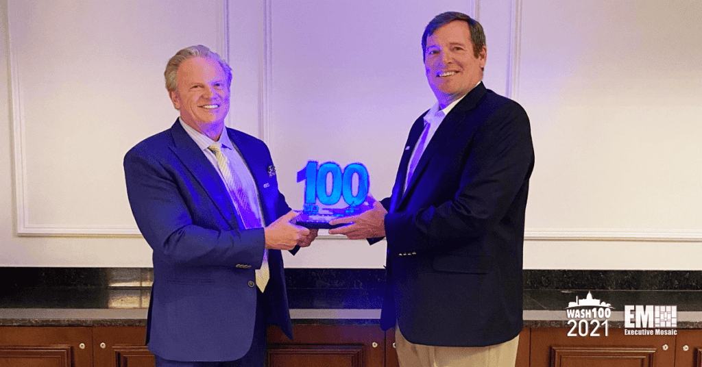 NVIDIA Federal VP Anthony Robbins Presented Fourth Wash100 Award By Executive Mosaic CEO Jim Garrettson