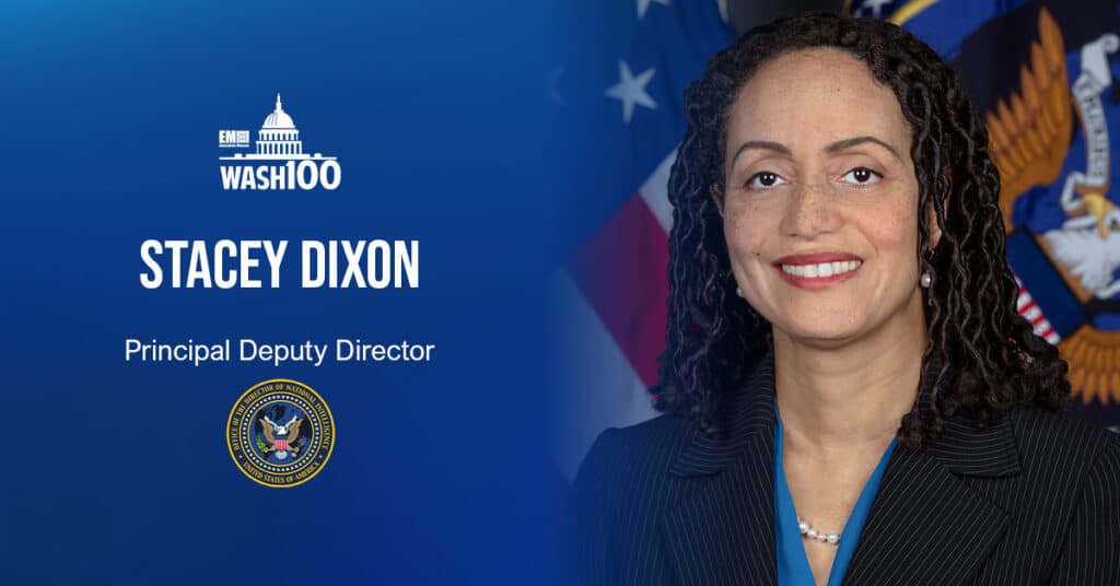Stacey Dixon, Principal Deputy Director of National Intelligence, Named to 2022 Wash100 for Leading Satellite Policy Reform & GEOINT Security Push