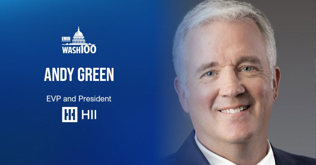 Andy Green, EVP and President of HII Technical Solutions, Named to 2022 Wash100 for Leading Company Growth Through Major Acquisitions