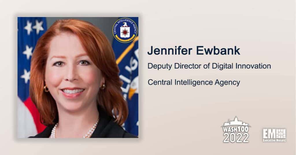 Jennifer Ewbank, CIA Digital Innovation Deputy Director, Earns 1st Wash100 Recognition