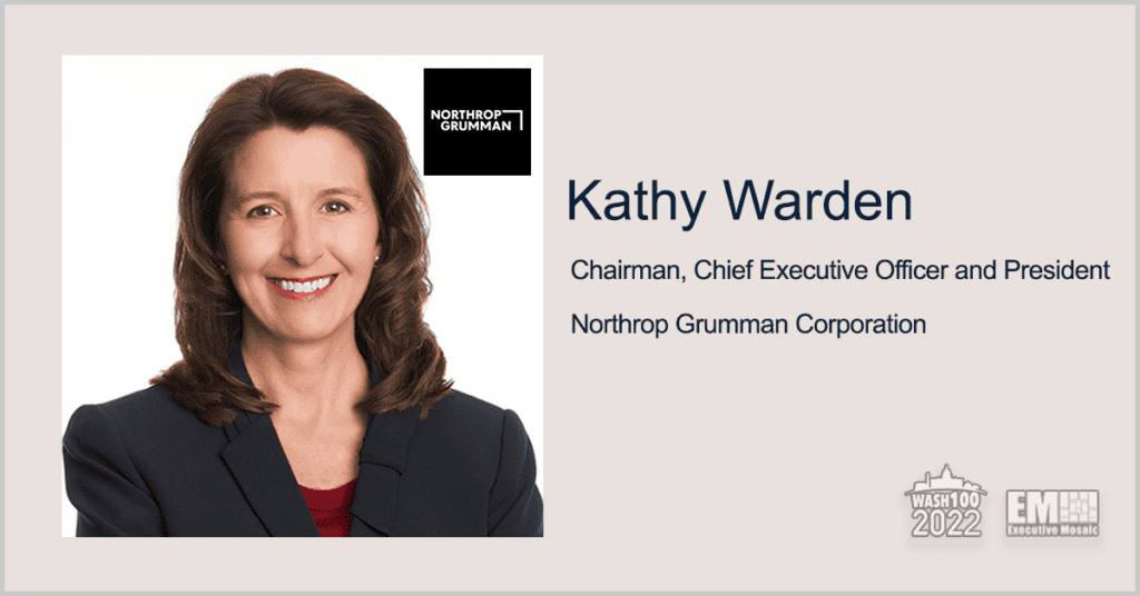 Northrop CEO Kathy Warden Awarded 7th Wash100 Recognition