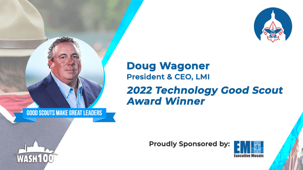 LMI CEO Doug Wagoner Presented With 2022 Technology Good Scout Award