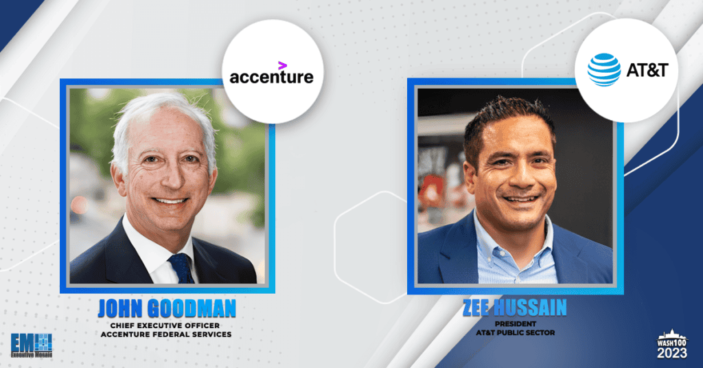 Private Sector Leaders John Goodman & Zee Hussain Spotlighted for 2023 Wash100 Award Wins