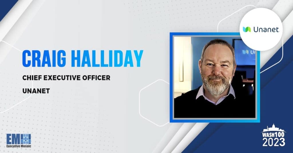 Unanet CEO Craig Halliday Recognized With 2023 Wash100 Award for Supporting GovCon Organizations With ERP Offering & Championing Client-Based Approach
