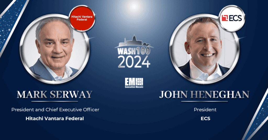 Hitachi Vantara’s Mark Serway and ECS’ John Heneghan Honored With 2024 Wash100 Awards