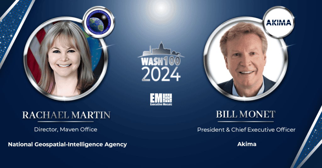 NGA’s Rachael Martin & Akima’s Bill Monet Earn 2024 Wash100 Award