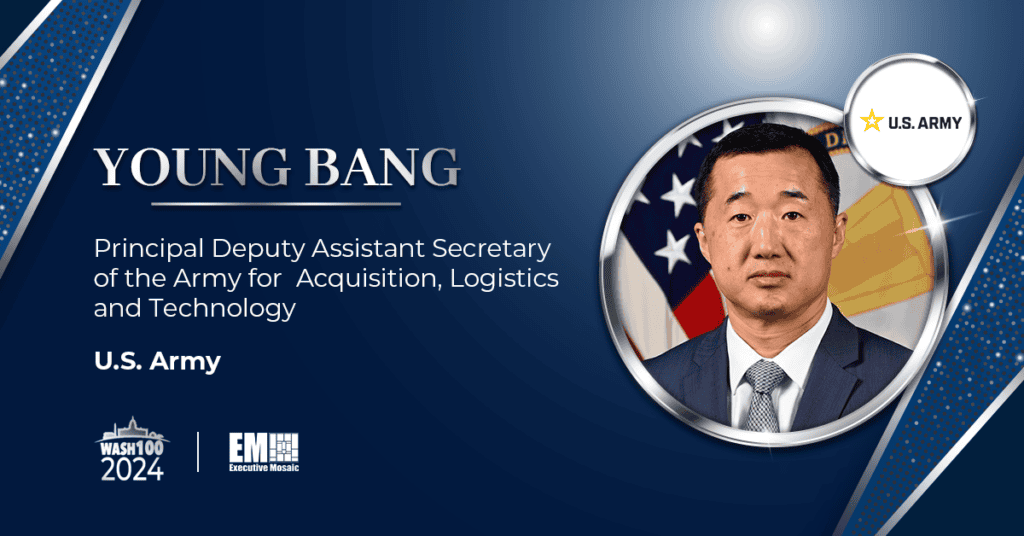 1st Time Wash100 Awardee Young Bang Represents Army's Excellence in Acquisition, Logistics & Technology