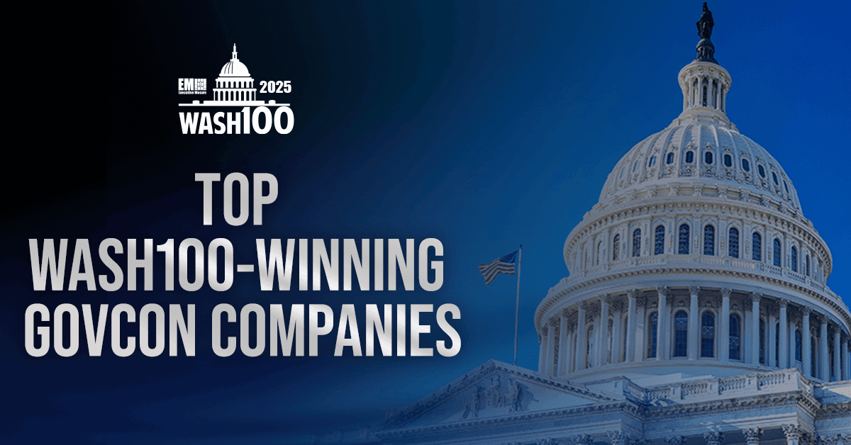 EM's graphic for Top Wash100-Winning GovCon Companies