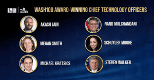 Graphic of the CTOs who have won the prestigious Wash100 Award