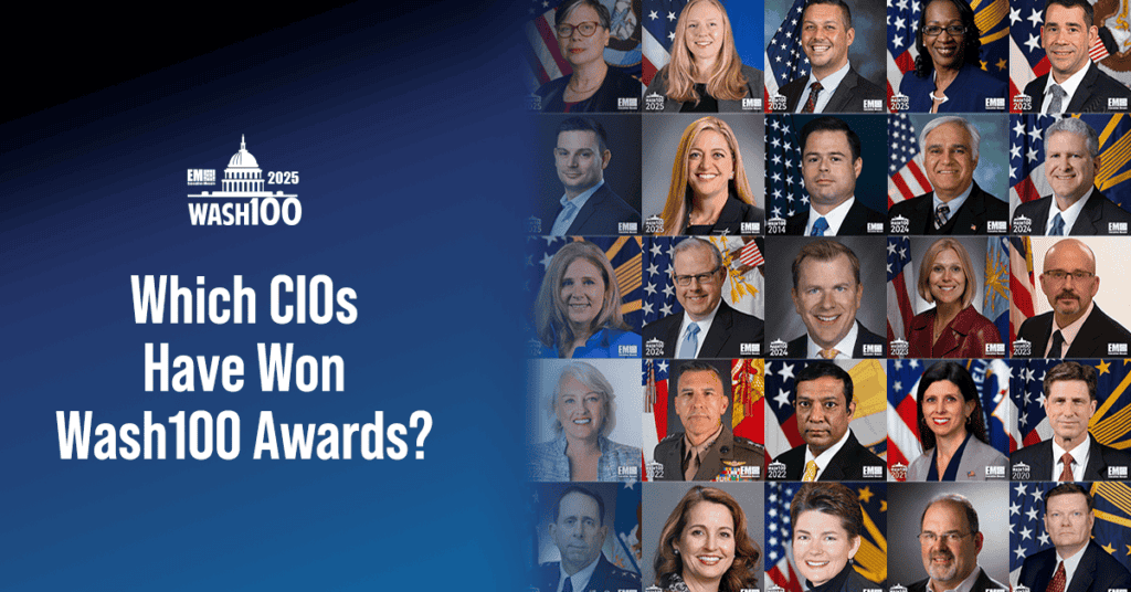 Graphic of CIOs that have won Wash100 awards.