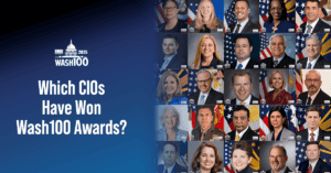 Graphic of CIOs that have won Wash100 awards.