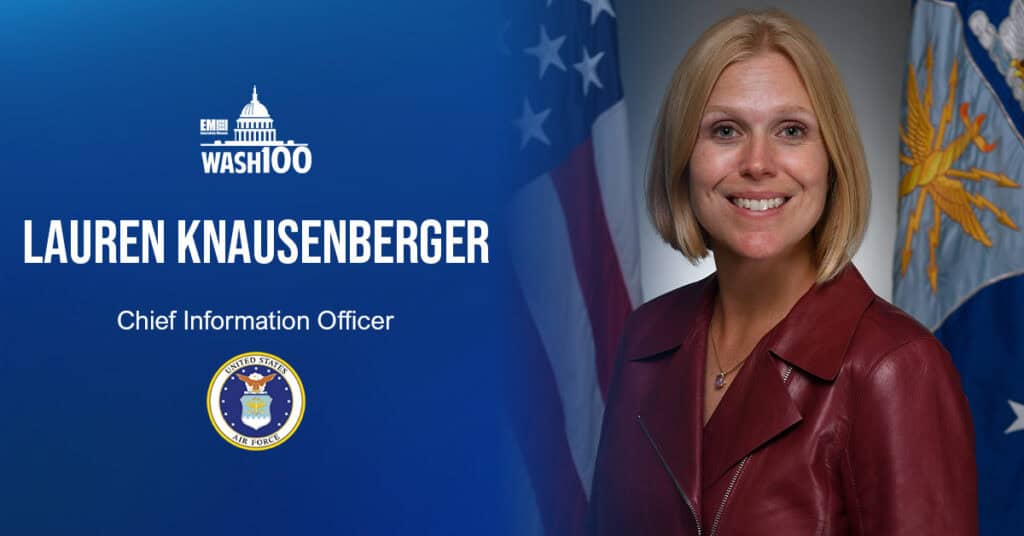 Executive Mosaic Unveils Air Force CIO Lauren Knausenberger as 2022 Wash100 Popular Vote Winner