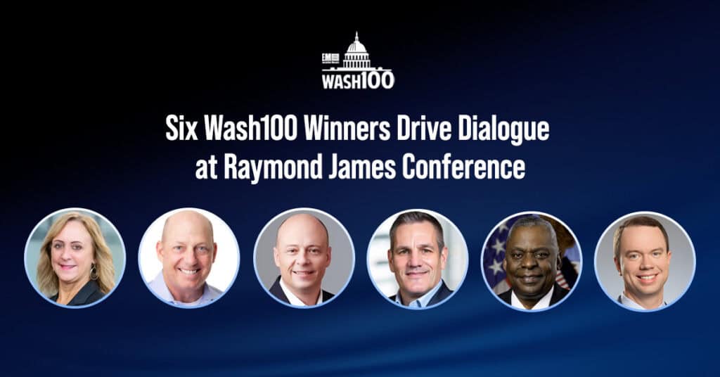 Carey Smith, John Heller, Kevin Kelly, Stevan Slijepcevic, Lloyd Austin and Sam Maness. These six Wash100 winners spoke at a recent industry event.