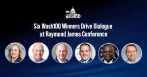 Carey Smith, John Heller, Kevin Kelly, Stevan Slijepcevic, Lloyd Austin and Sam Maness. These six Wash100 winners spoke at a recent industry event.