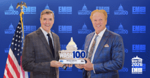 Michael LaRouche. The CEO of Serco North America has accepted the 2026 Wash100 Award.