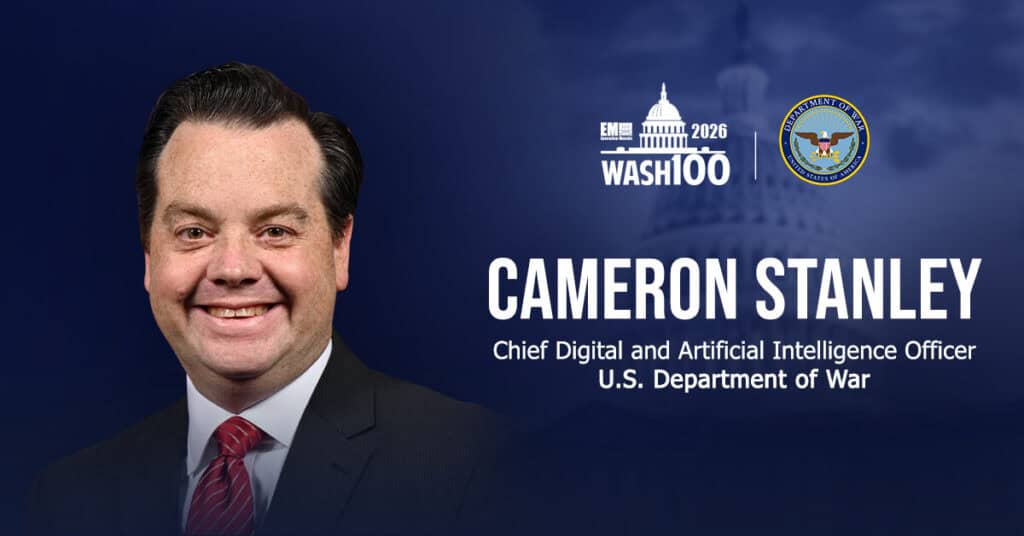 Cameron Stanley. The recently appointed Department of War CDAO has been named to Executive Mosaic's 2026 Wash100.