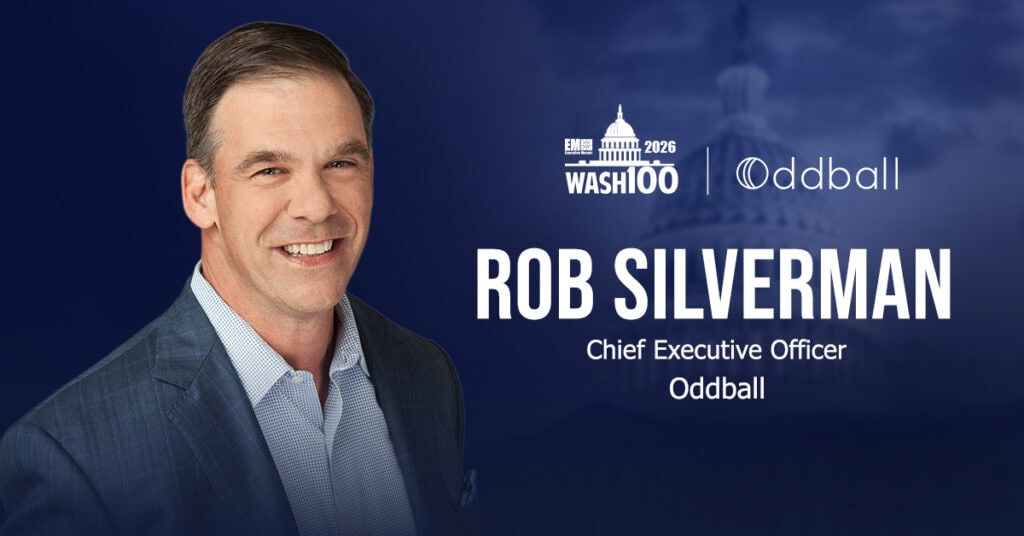 Rob Silverman, chief executive officer of Oddball, is a 2026 Wash100 Award recipient recognized for his leadership in federal digital transformation and human-centered technology innovation.