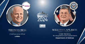 Leidos’ Thomas Bell & DOD’s William LaPlante Gain 2024 Wash100 Awards for Inspired Leadership Leidos’ Thomas Bell & DOD’s William LaPlante Gain 2024 Wash100 Awards for Inspired Leadership