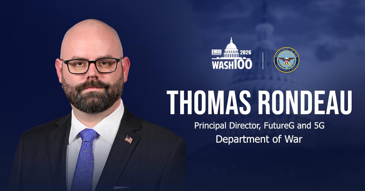 Thomas Rondeau DOW FutureG Director Thomas Rondeau Wins 2026 Wash100 Award