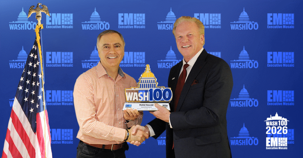 AV CEO Wahid Nawabi Accepts 2026 Wash100 Award