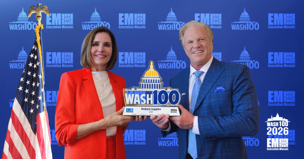 SAIC’s Barbara Supplee Accepts 2026 Wash100 Award SAIC’s Barbara Supplee Accepts 2026 Wash100 Award