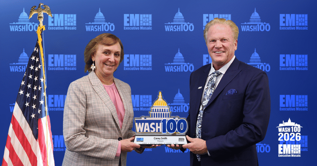 Parsons CEO Carey Smith Accepts 2026 Wash100 Award