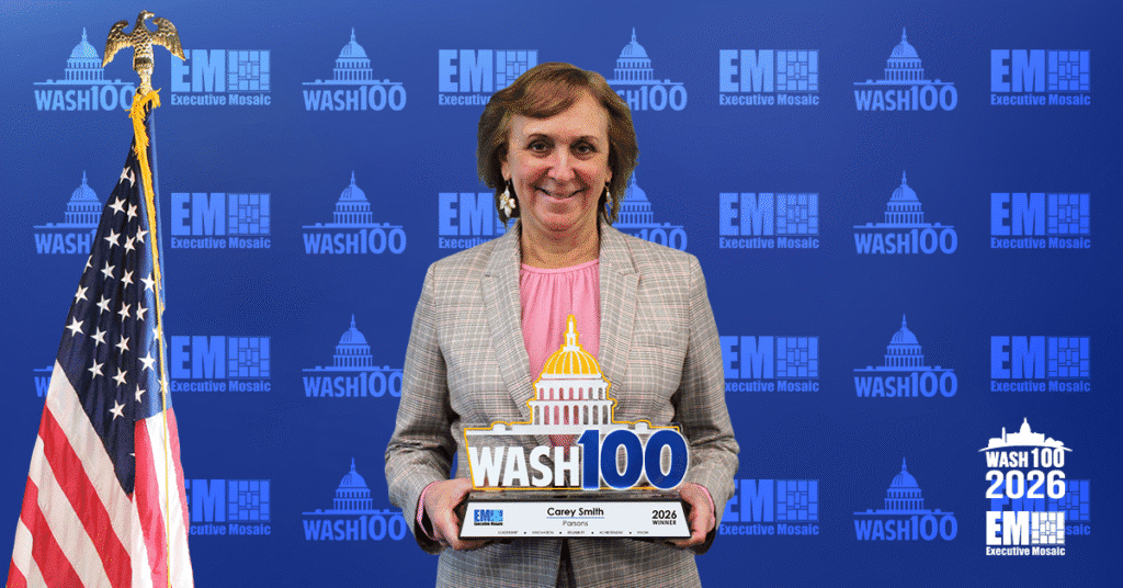 Carey Smith. The Parsons CEO received her eighth Wash100 Award from Executive Mosaic.