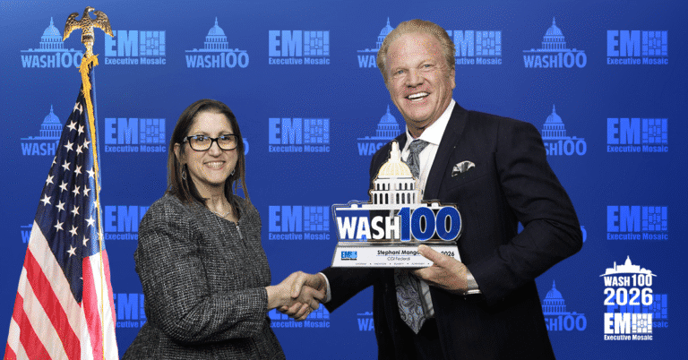Stephanie Mango Accepts 2026 Wash100 Award