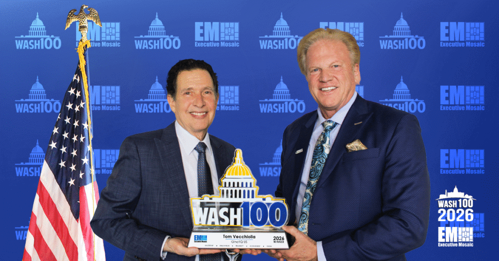 Tom Vecchiolla Receives 2026 Wash100 Award