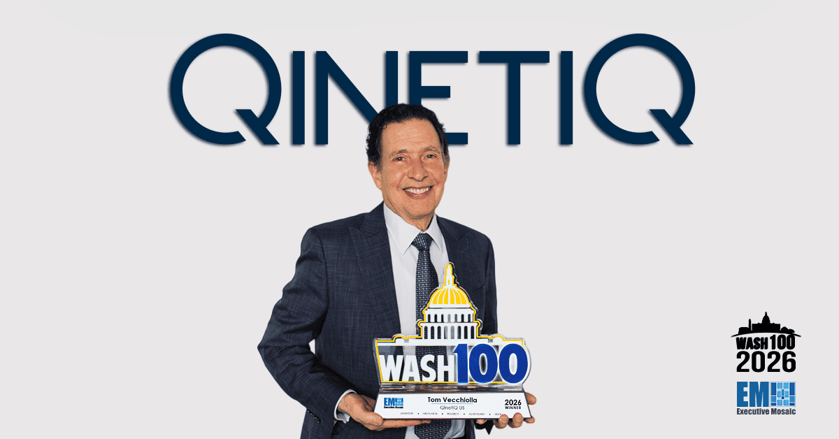Tom Vecchiolla Receives 2026 Wash100 Award