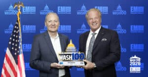 Deltek’s Kevin Plexico Accepts 2026 Wash100 Award