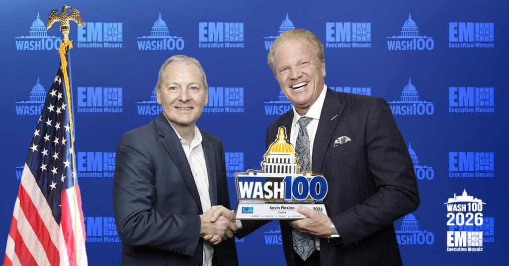 Deltek’s Kevin Plexico Accepts 2026 Wash100 Award
