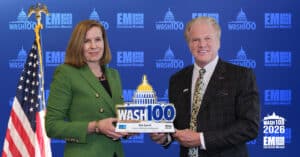 Oracle EVP Kim Lynch Accepts 2026 Wash100 Award