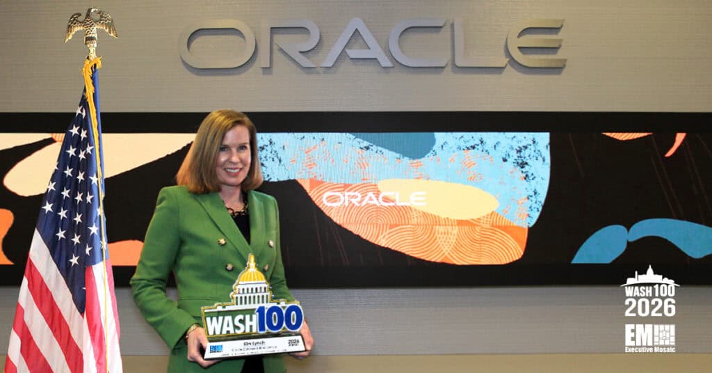 Kim Lynch. Oracle EVP Kim Lynch received her third Wash100 Award from Executive Mosaic.
