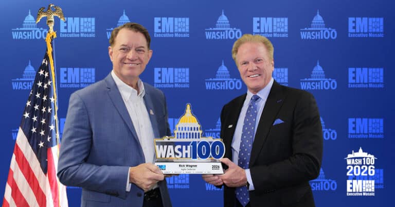 Agile Defense CEO Rick Wagner Accepts 7th Wash100 Award From Executive ...