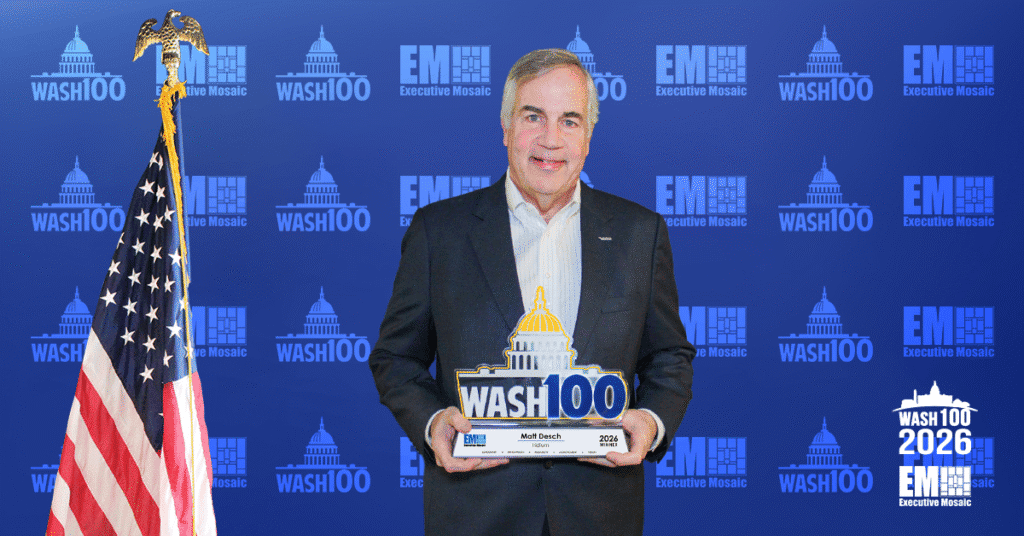 Matt Desch. The Iridium CEO received the 2026 Wash100 Award.