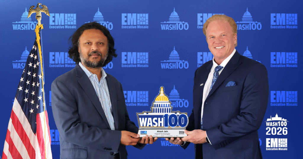 Palantir USG CTO Aki Jain Receives 2026 Wash100 Award