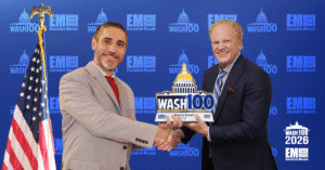 Exiger CEO Brandon Daniels Accepts 2026 Wash100 Award