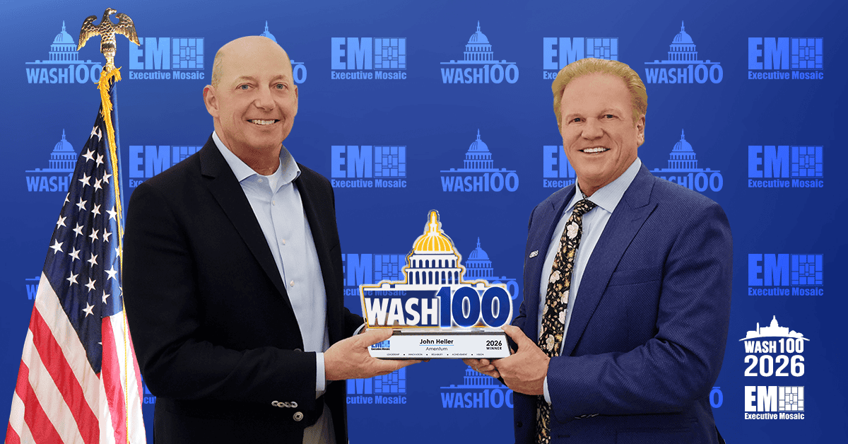 Amentum CEO John Heller Secures 10th Wash100 Award Amentum CEO John Heller Secures 10th Wash100 Award