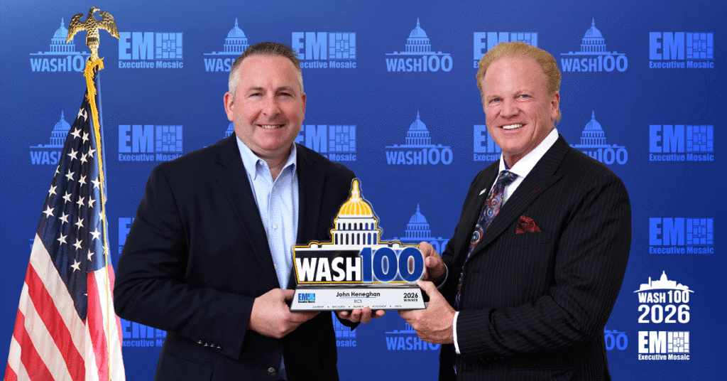 Everforth’s John Heneghan Accepts 2026 Wash100 Award