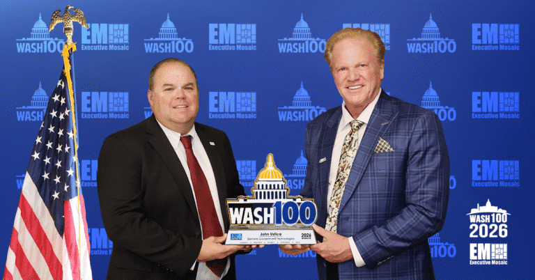 SGT CEO John Ustica Accepts 2026 Wash100 Award