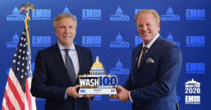 Akima CEO Bill Monet Accepts 2026 Wash100 Award
