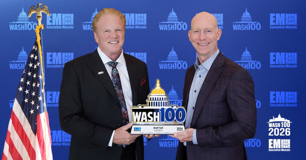 MANTECH CEO Matt Tait Accepts 2026 Wash100 Award