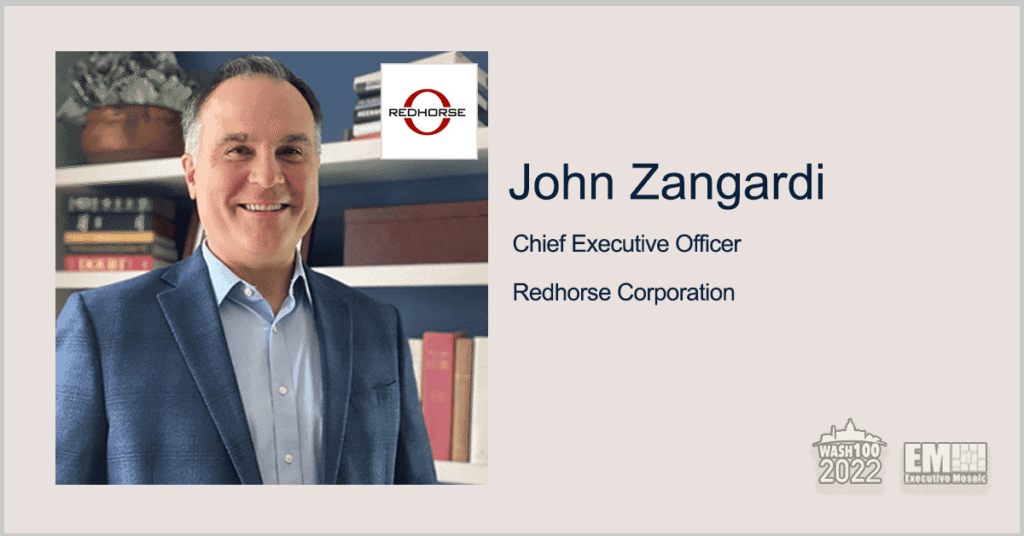 Redhorse CEO John Zangardi Wins 1st Wash100 Award for Leadership in Cybersecurity, IT Innovation
